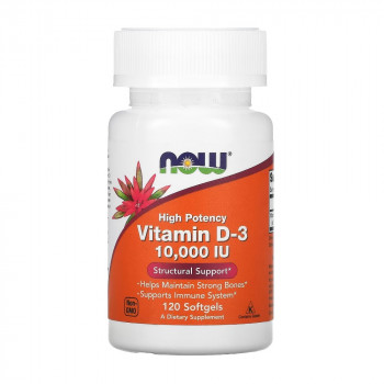 NOW High Potency Vitamin D3 10000  (250) 120 