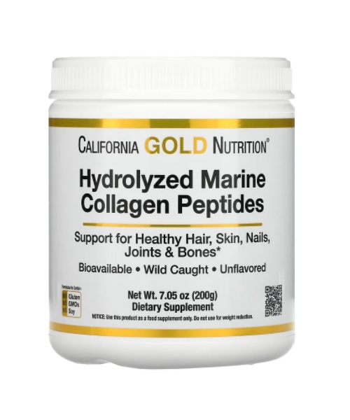 California Gold Nutrition Hydrolyzed Marine Collagen Peptides 200 грамм