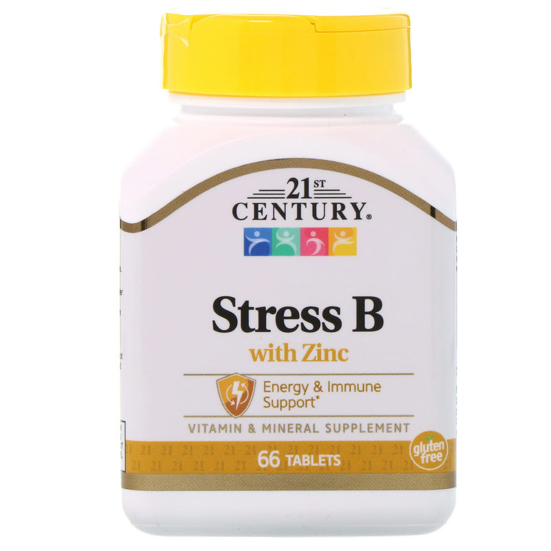 21st Century Stress B with Zinc 66 таблеток