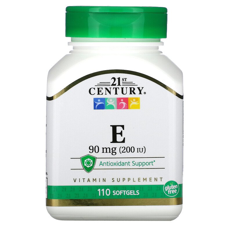 21st Century витамин E 90 мг (200 МЕ) 110 капсул