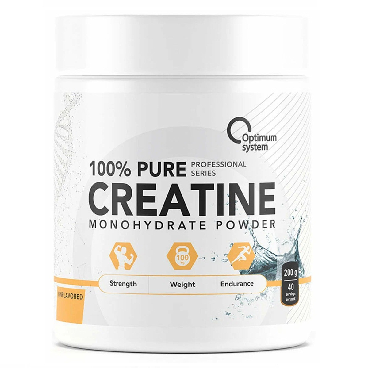 Optimum System 100% Pure Creatine monohydrate powder 200 грамм