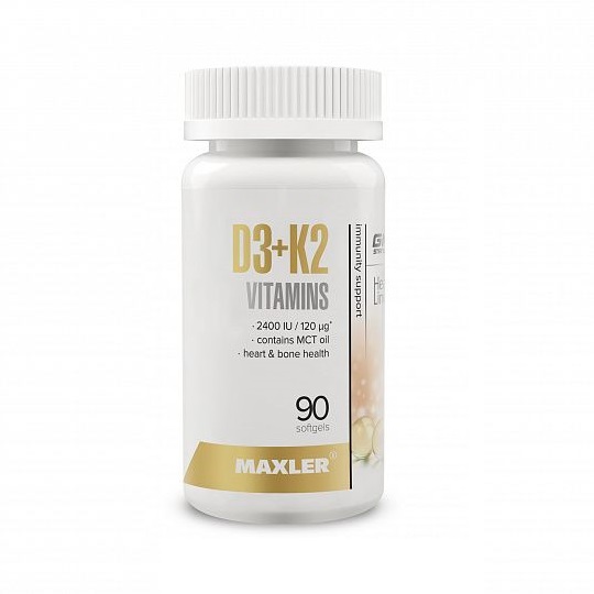 Maxler Vitamin D3+K2 90 капсул