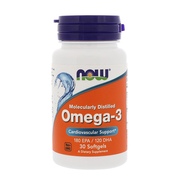 NOW Omega-3 30 капсул по 1000 мг