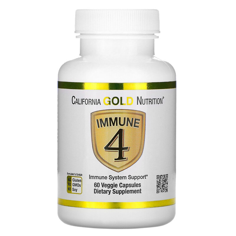 California Gold Nutrition Immune 4 (60 вег. капсул)