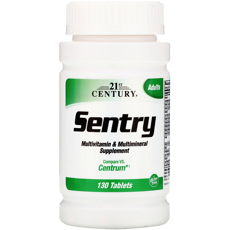 21st Century Sentry Multivitamin & Multimineral Supplement 130 таблеток