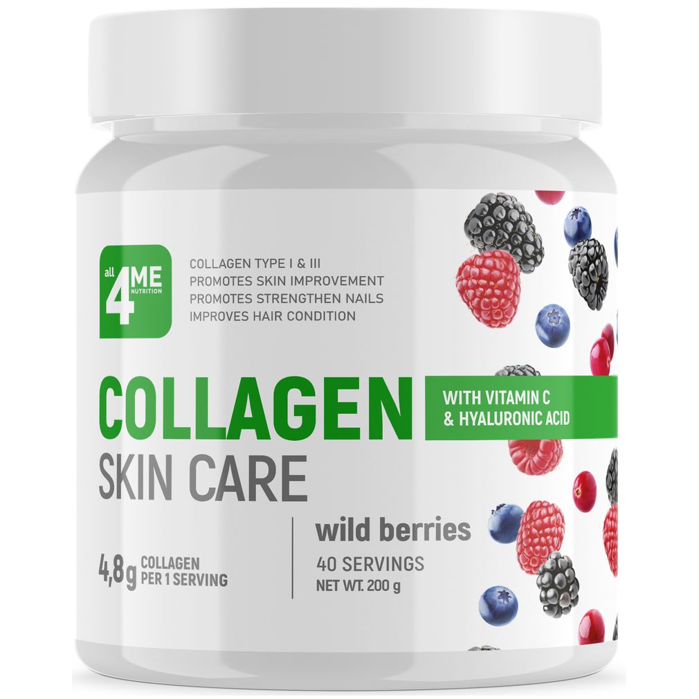 4Me Nutrition Collagen Skin Care + vitamin C + Hyaluronic Acid 200 грамм