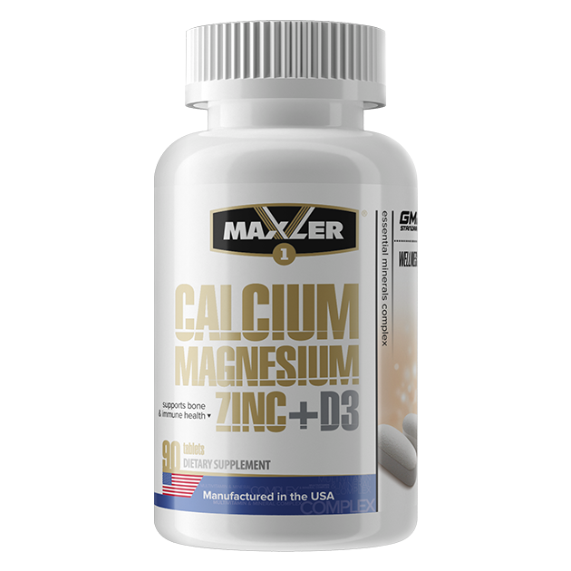 Maxler Calcium Zinc Magnesium D3 90 таблеток