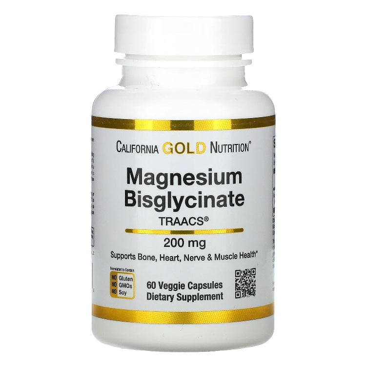 California Gold Nutrition Magnesium Bisglycinate 60 вег. капсул