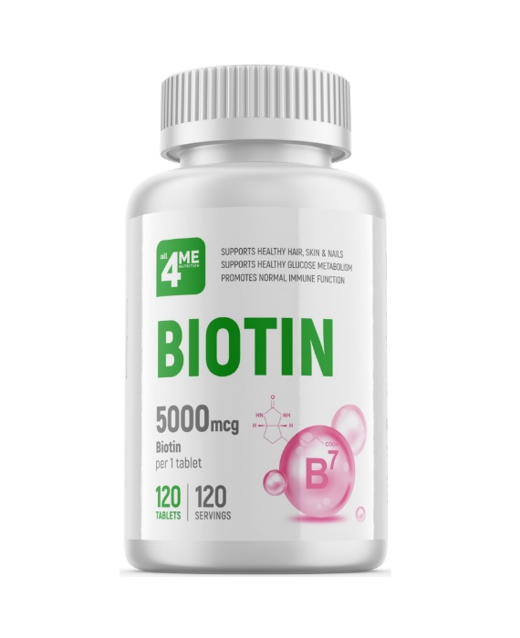 All4ME Nutrition Biotin 5000 мкг 60 таблеток