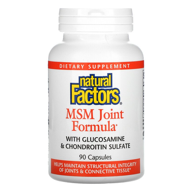 Natural Factors MSM Joint Formula with Glucosamine & Chondroitin 90 капсул
