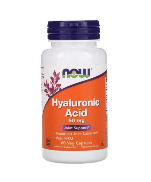 NOW Hyaluronic Acid 50 мг 60 вег. капсул