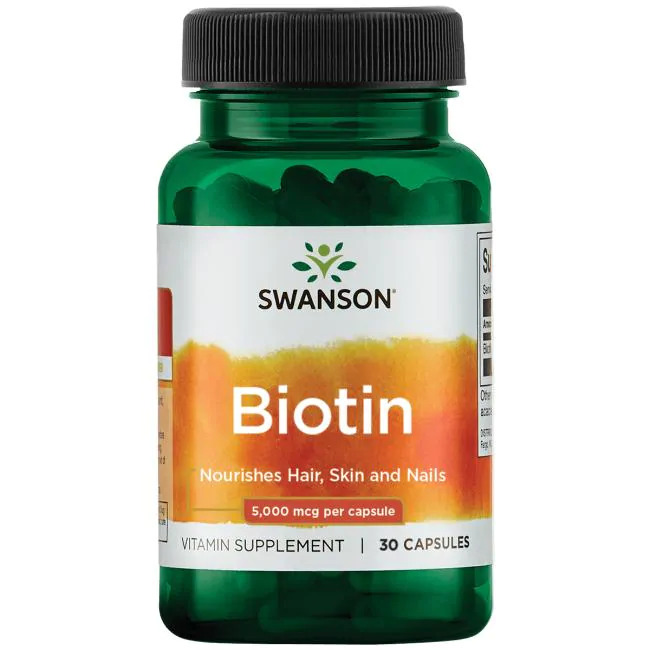 Swanson Biotin 5000 мкг 30 капсул