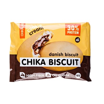 Chikalab Chika Biscuit Высокобелковые бисквитные печенья с начинкой 50 грамм