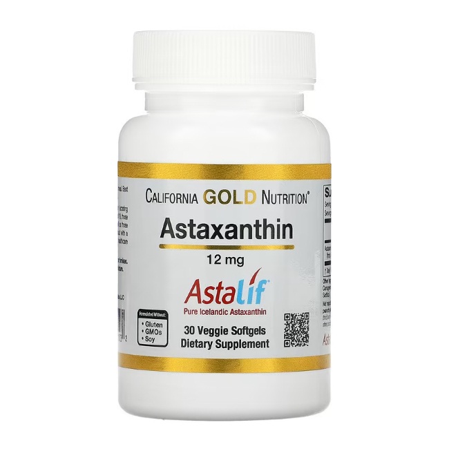 California Gold Nutrition Astaxanthin 12 мг 30 вег. капсул (астаксантин)