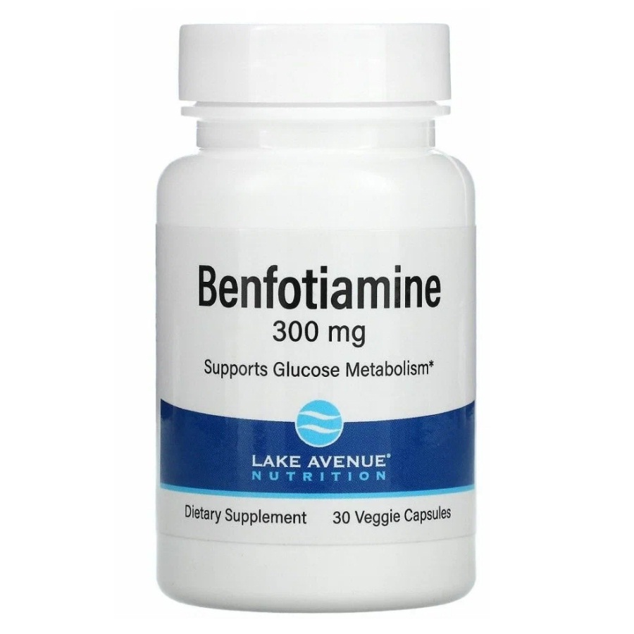 Lake Avenue Nutrition Benfotiamine (Бенфотиамин) 300 мг 30 вег. капсул