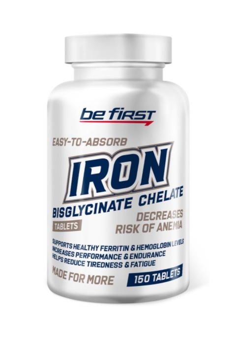 Be First Iron bisglycinate chelate 150 таблеток