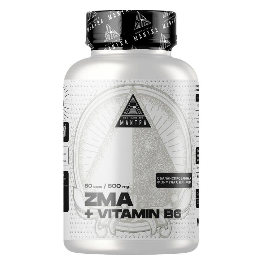 Biohacking Mantra ZMA + B6 90 капсул