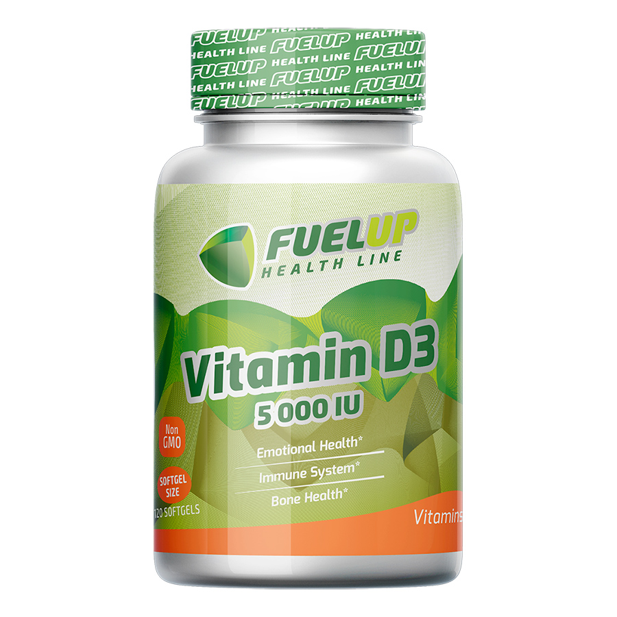 FuelUp Vitamin D3 125 мкг 5000 МЕ 120 капсул
