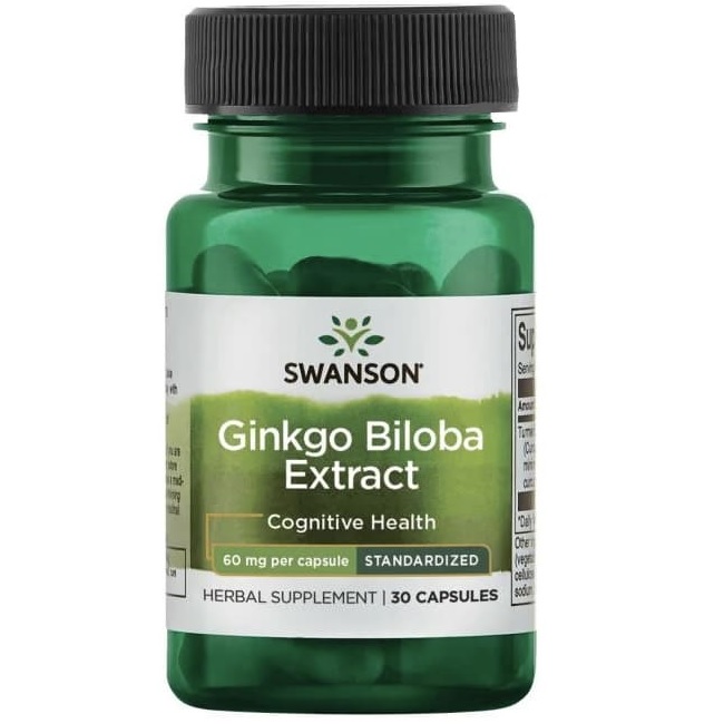 Swanson Ginkgo Biloba Extract 60 мг 30 капсул
