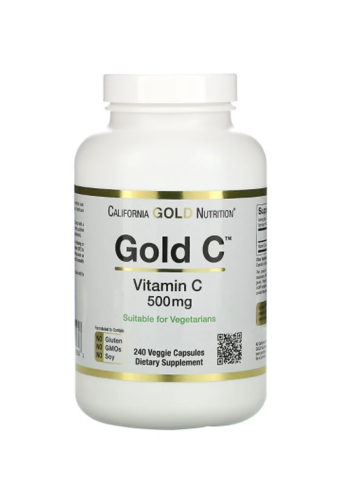 California Gold Nutrition Gold C 500 мг 240 вег. капсул