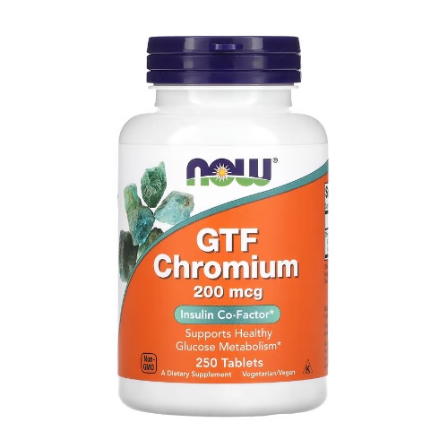 NOW GTF Chromium 200 мкг 250 таблеток
