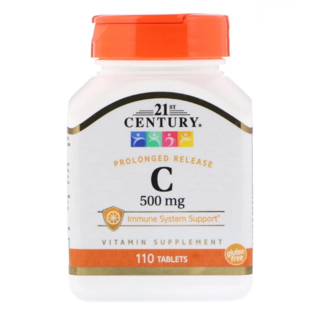 21st Century витамин C Prolonged Release 500 мг 110 таблеток