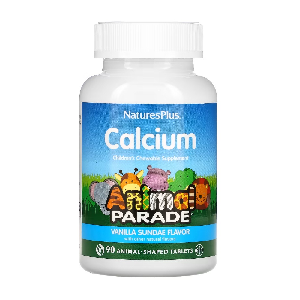 NaturesPlus Source of Life Animal Parade Calcium 90 жевательных таблеток