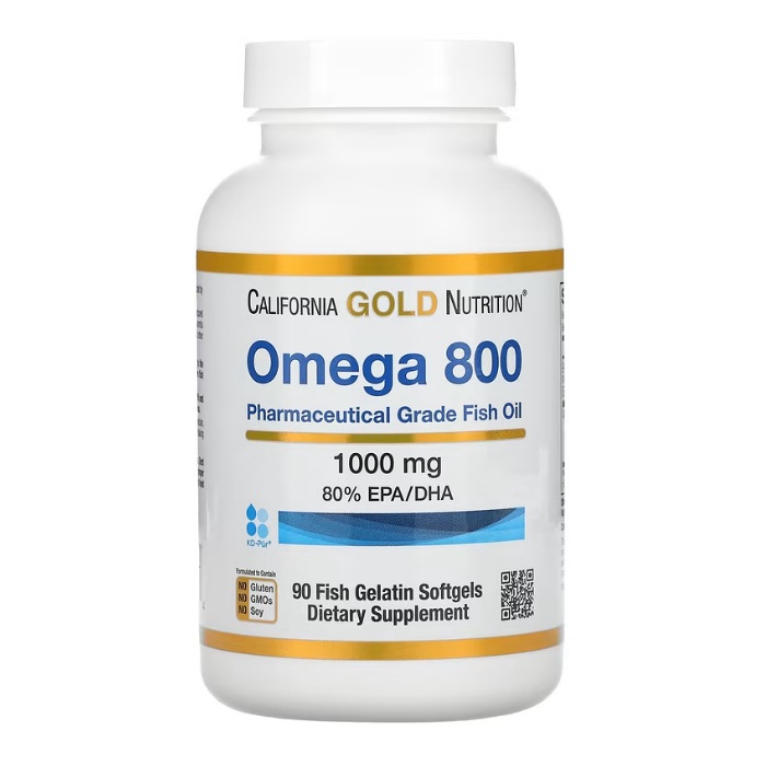 California Gold Nutrition Omega 800 (80%EPA/DHA) 1000 мг 90 капсул