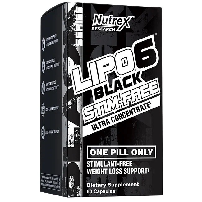 Nutrex Lipo 6 Black Ultra Concentrate Stim Free 60 капсул