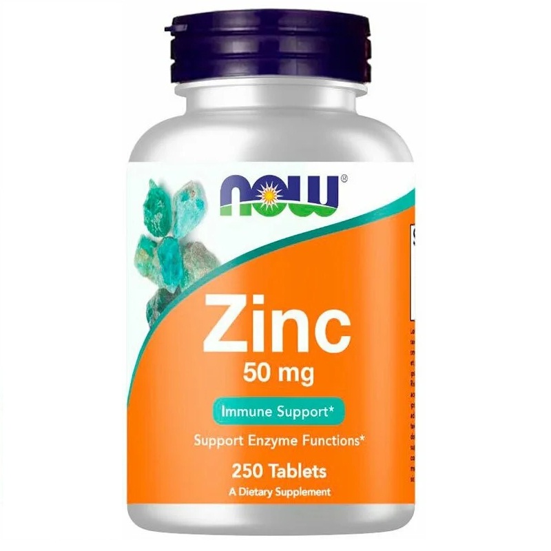 NOW Zinc Gluconate 50 мг 250 таблеток