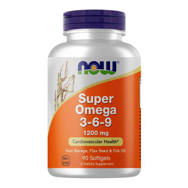 NOW Super Omega 3-6-9 1200 мг 90 капсул