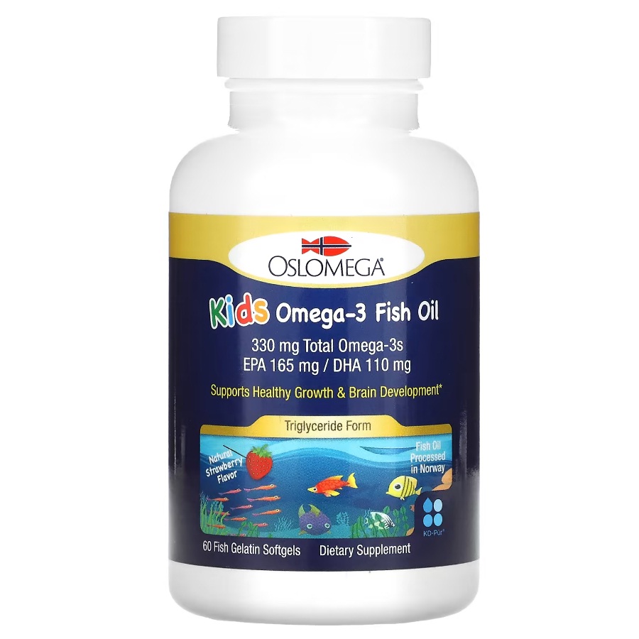 Oslomega Kids Omega-3 Fish Oil 60 капсул