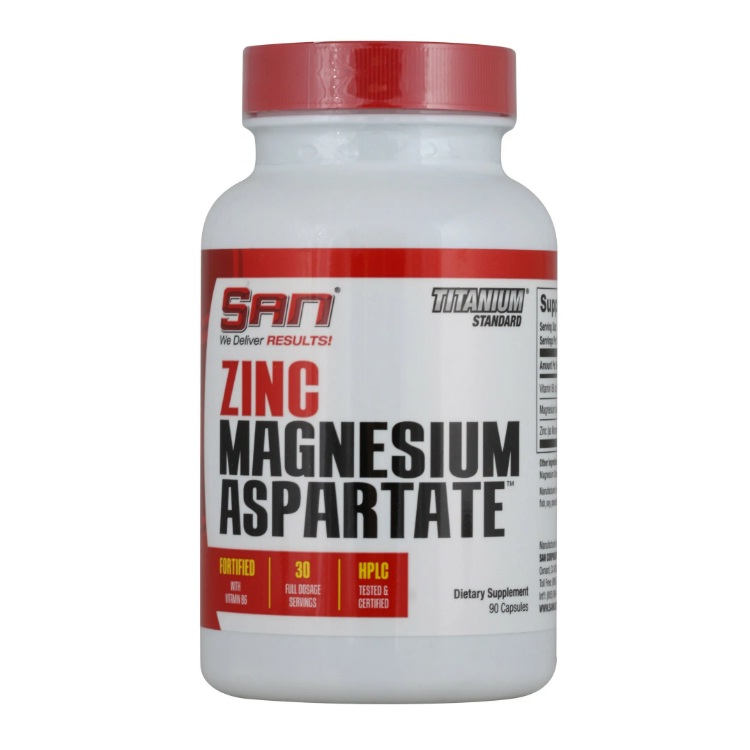 SAN ZMA PRO (Zinc Magnesium Aspartate) 90 капсул