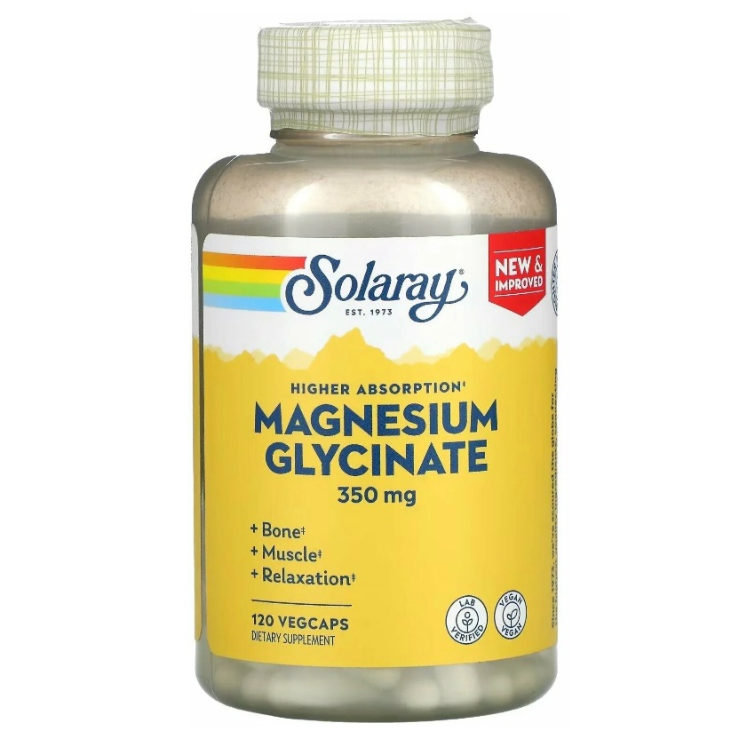 Solaray Magnesium Glycinate 350 120 вег. капсул