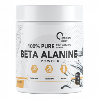 Optimum System 100% Pure Beta Alanine powder 200 грамм