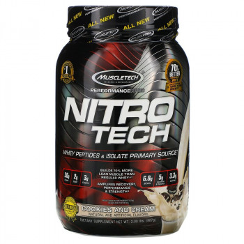 Muscletech Nitro Tech Performance Series Whey Peptides & Isolate 998 грамм