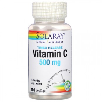 Solaray Vitamin C timed release (пролонгированного действия) 500 мг 100 вег. капсул