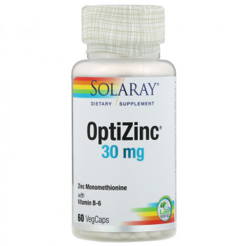Solaray OptiZinc 30 мг 60 раст. капсул