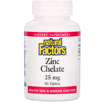 Natural Factors Zinc Chelate 25 мг 90 таблеток