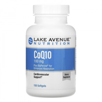 Lake Avenue Nutrition CoQ10 with BioPerine 100мг 150 вег. капсул
