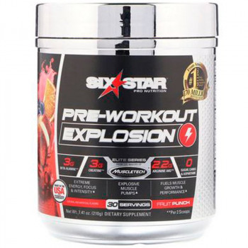 Muscletech Six Star Pre-Workout Explosion 210 гр.