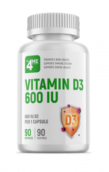 4Me Nutrition Vitamin D3 600 IU 90 капсул