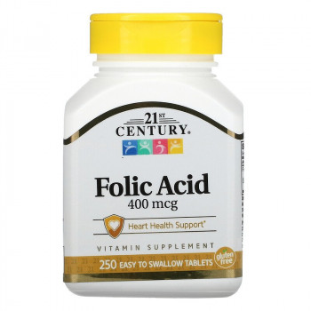 21st Century Folic Acid 400 мкг 250 таблеток