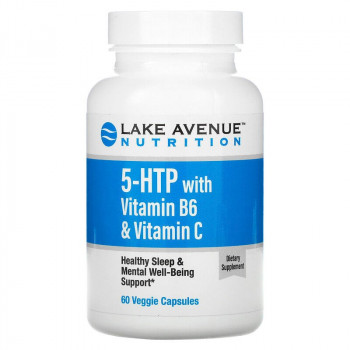 Lake Avenue Nutrition 5-HTP with Vitamin B6 & C 60 вег. капсул.