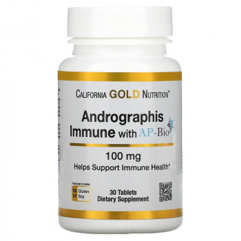 California Gold Nutrition Andrographis Immune with AP-Bio 100 мг 30 таблеток