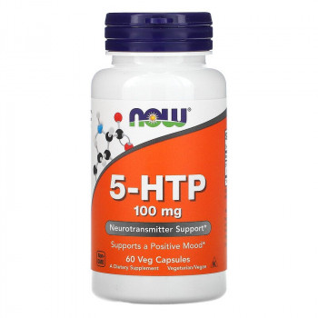 NOW 5-HTP 60 вег. капсул по 100 мг.