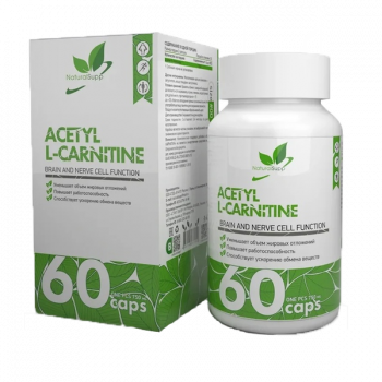 С.Г. до 01.06.23 NaturalSupp Acetyl L-Carnitine 60 капсул