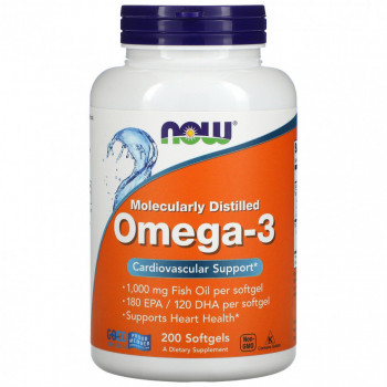 NOW Omega-3 200 капсул