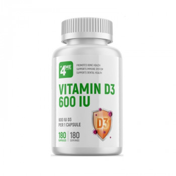 All 4ME Nutrition Vitamin D3 600 IU 180 капсул