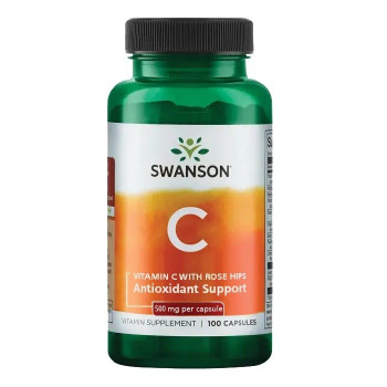 Swanson Vitamin C-500 with Rose Hips 500  100 